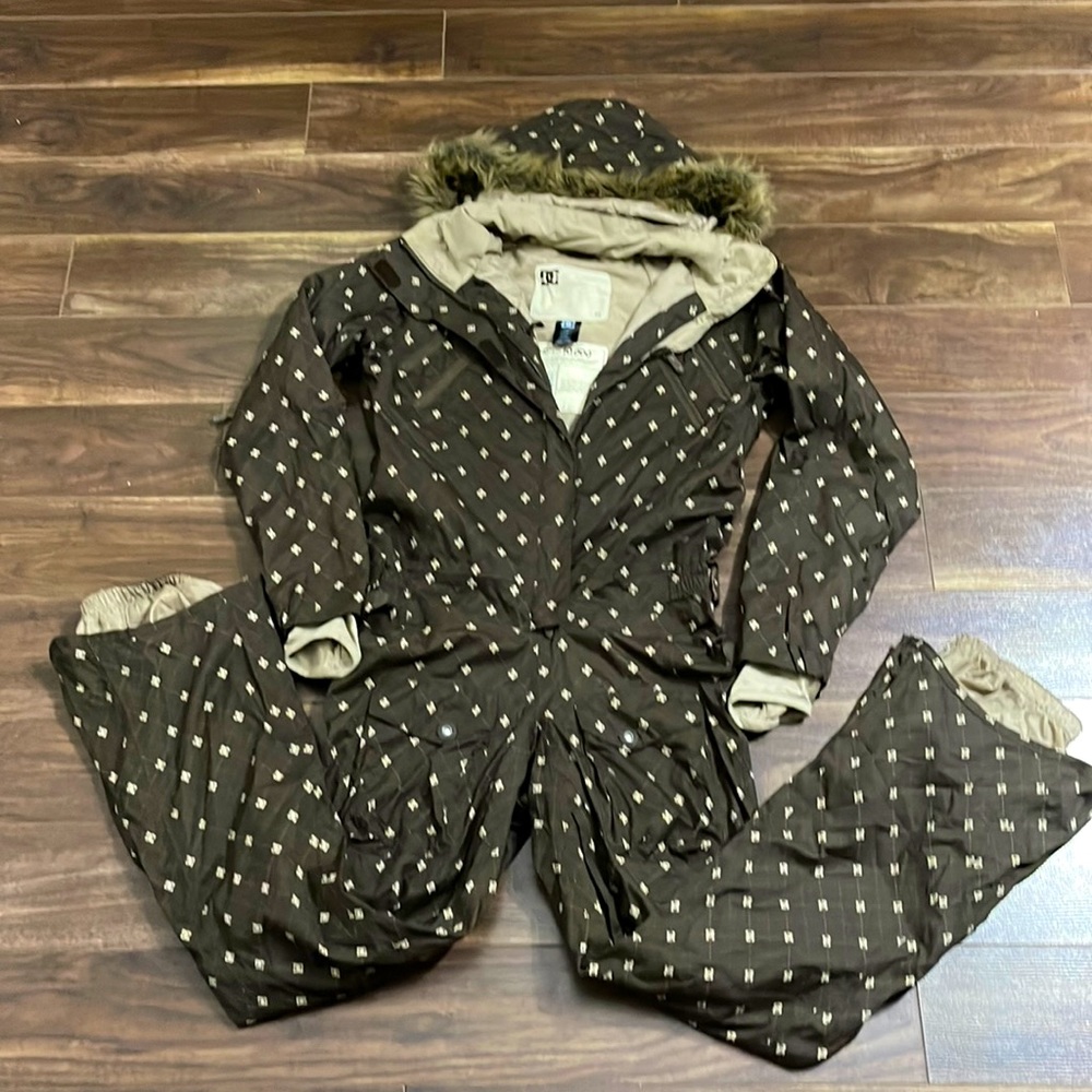 Y2K DC pinstripe plaid onesie board suit. XS